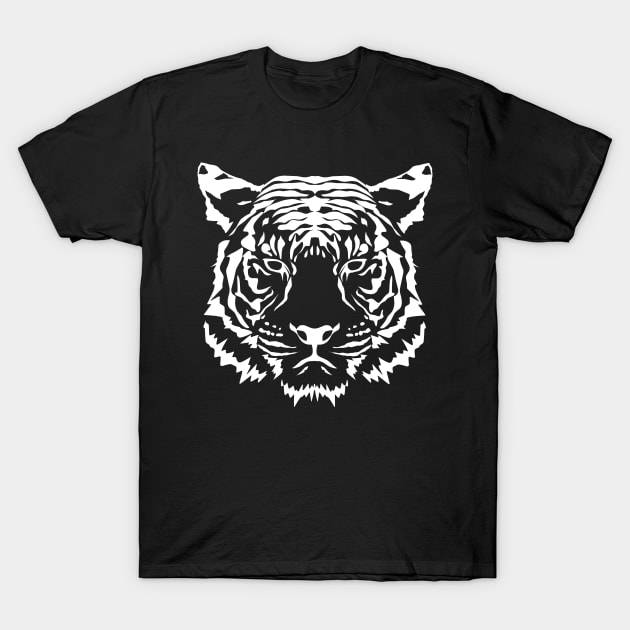 Tiger's head T-Shirt by Mbahdor